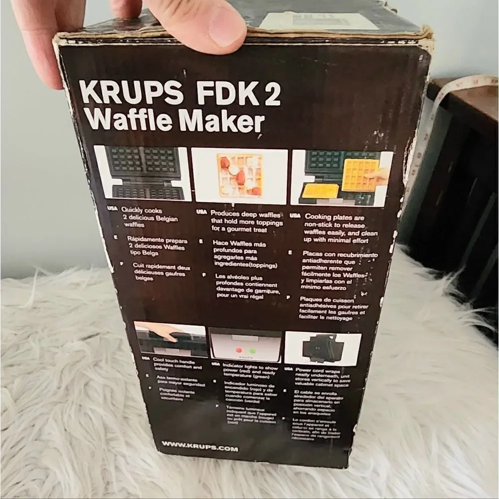 Krups FDK2 waffle maker double